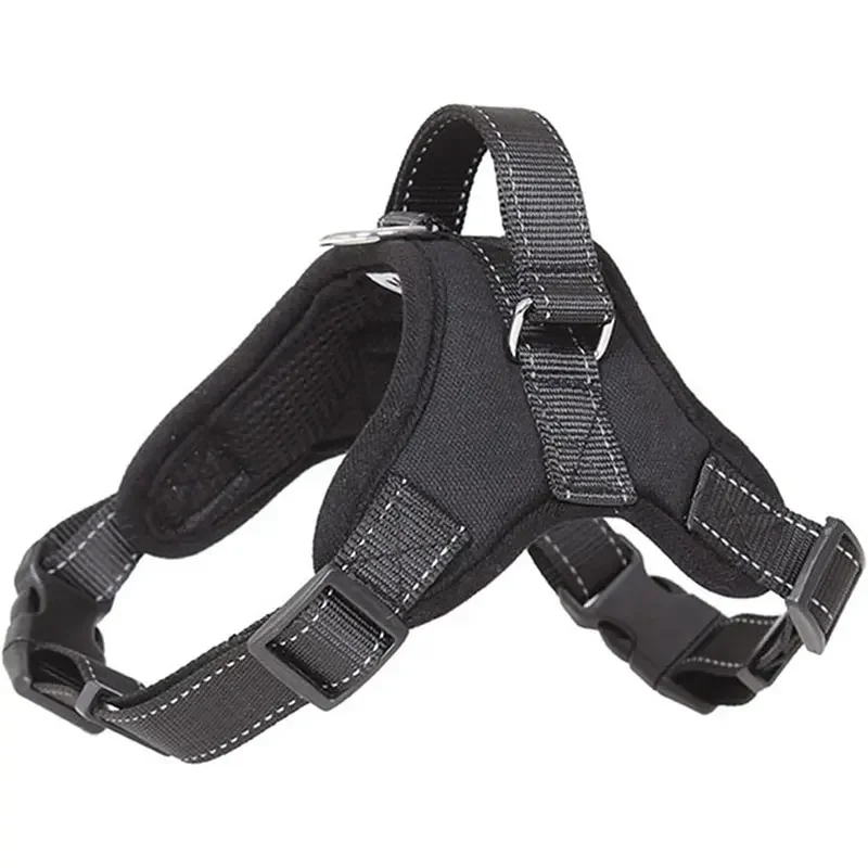 Arnés para perros con sillín, arnés reflectante ajustable para mascotas, sin tirar, entrenamiento para caminar, producto con correa para el pecho para perros pequeños, medianos y grandes