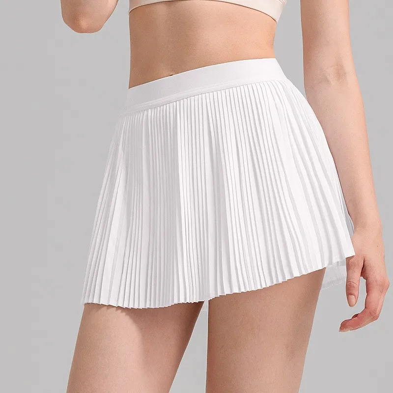 Faldas de tenis deportivas plisadas para mujer, Falda corta de cintura alta para Yoga y Fitness, minifalda holgada para gimnasio y Golf con bolsillos