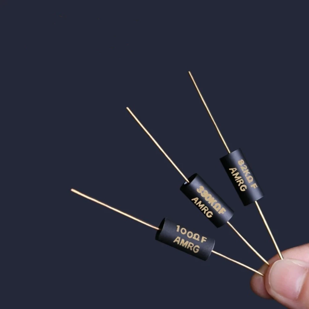 2 piezas/lote, serie original japonesa 3/4W 2W 10R-1M, resistencia de audio HIFI de grado tesoro nacional con patas doradas de película de carbono PARA AMRG