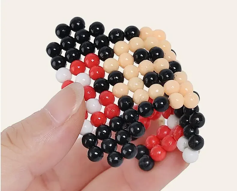 Paquete de recarga 300 unids/bolsa 36 colores 5mm cuentas de agua Spray cuentas mágicas rompecabezas educativos 3D accesorios para juguetes para niños