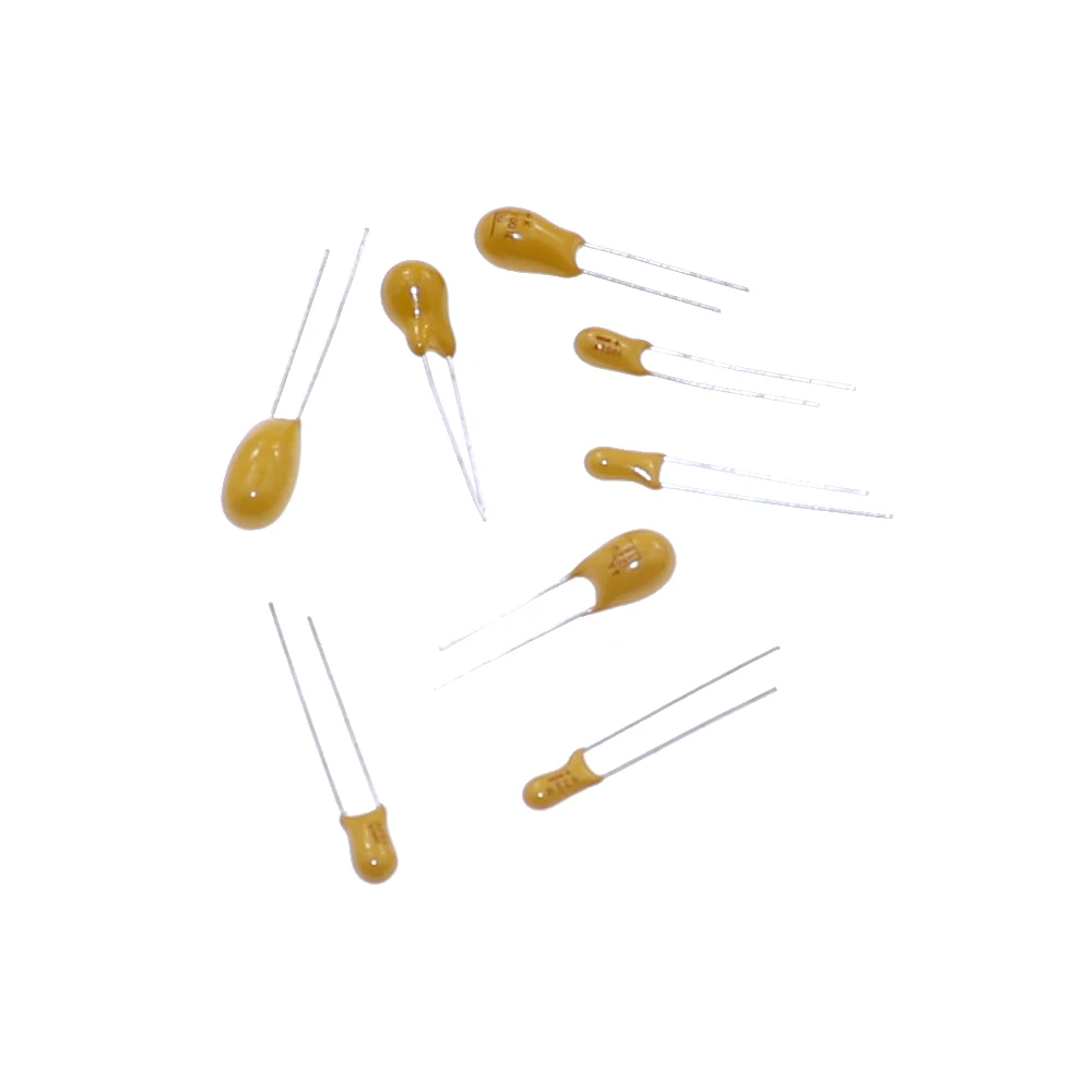 100 Uds 10 valores x 10 Uds 16V Kit surtido de condensadores de tantalio 1uF 2,2uF 3,3uF 4,7uF 10uF 15uF 22uF 33uF 47uF 100uF
