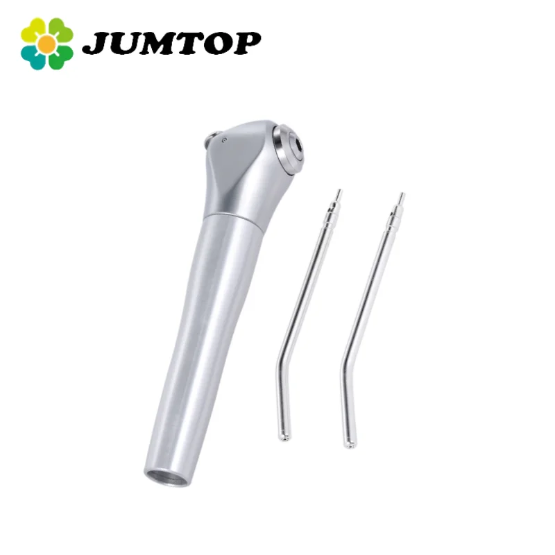 Jeringa Dental de Triple vía JUMTOP con 2 boquillas, carcasa de aleación de aluminio, pieza de mano para pulverización de aire y agua