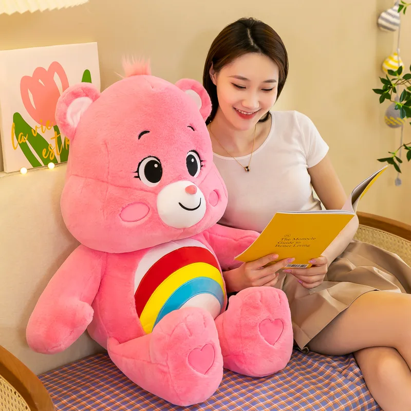 Oso de Peluche Carebears Kawaii de 30CM, Adorable Oso de Peluche Colorido de Anime, Muñeco de Peluche para Decoración de Habitación, Regalo de Cumpleaños