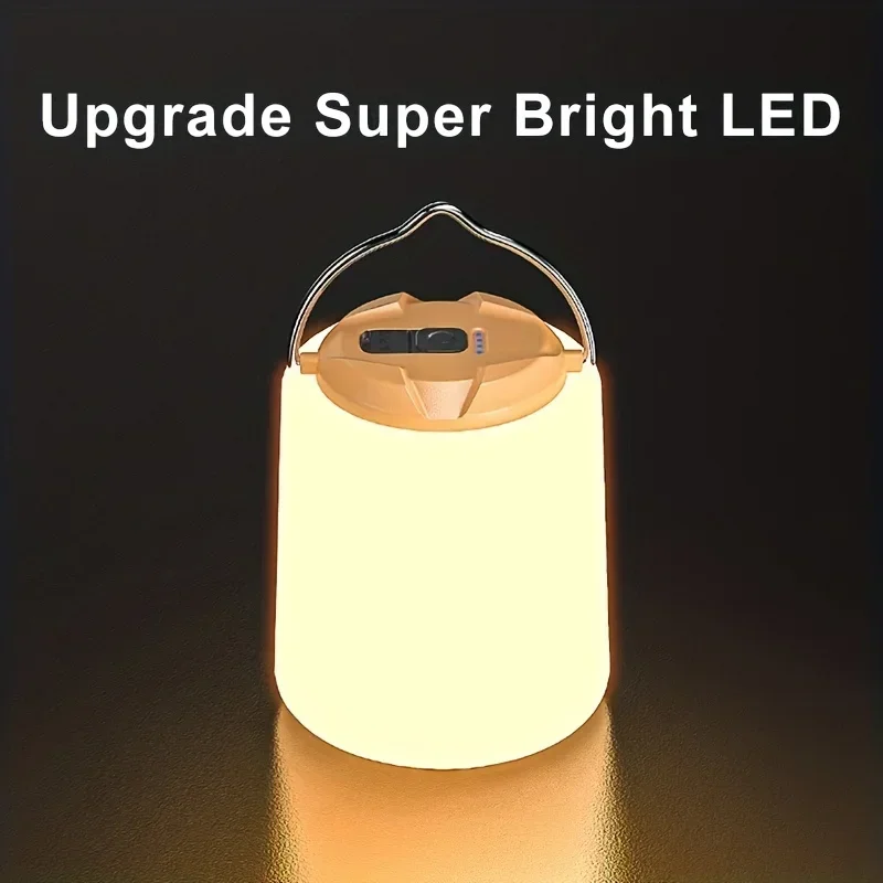 Luces colgantes portátiles para exteriores, linterna de Camping recargable por USB, luz nocturna de emergencia, impermeable