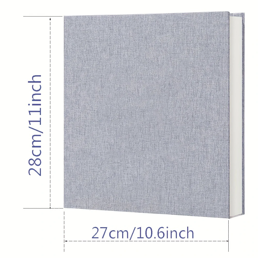 Álbum de fotos grande de Color sólido, estantería autoadhesiva, 20 hojas/40 páginas, almacenamiento de fotos de boda, aniversario familiar de bebé