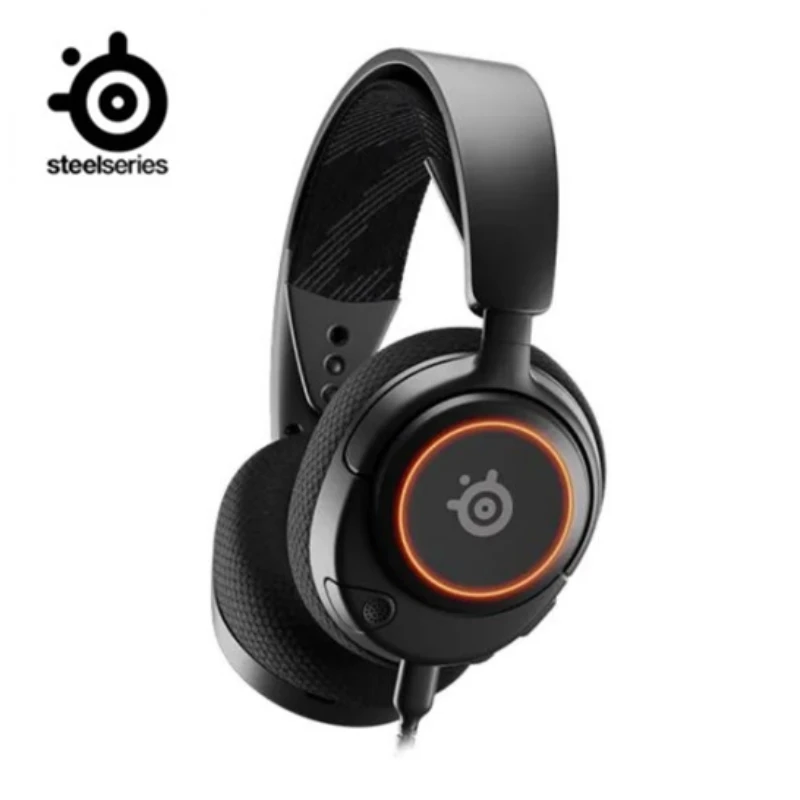 SteelSeries-auriculares Arctis Nova 3 RGB para videojuegos, cascos ligeros con micrófono ClearCast Gen 2, sonido envolvente espacial 360