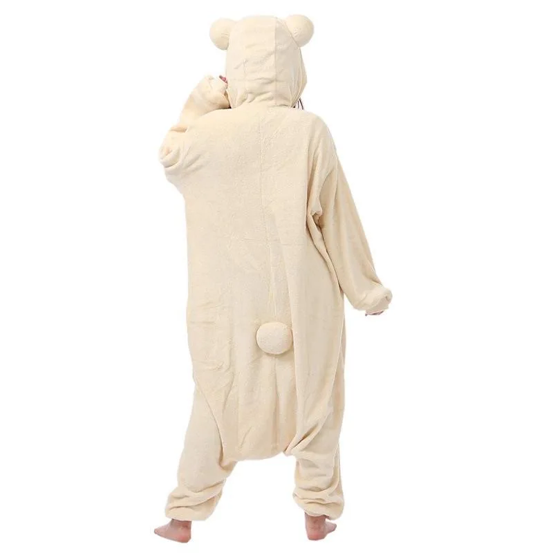 Kawaii Rilakkuma Kigurumi, pijama de mono de oso para adultos, ropa de estar en casa con personajes de dibujos animados y anime.
