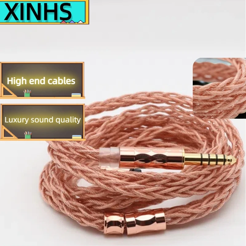 Cable de actualización de cobre de cristal único XINHS HS30, 8 núcleos, 7N, UPOCC