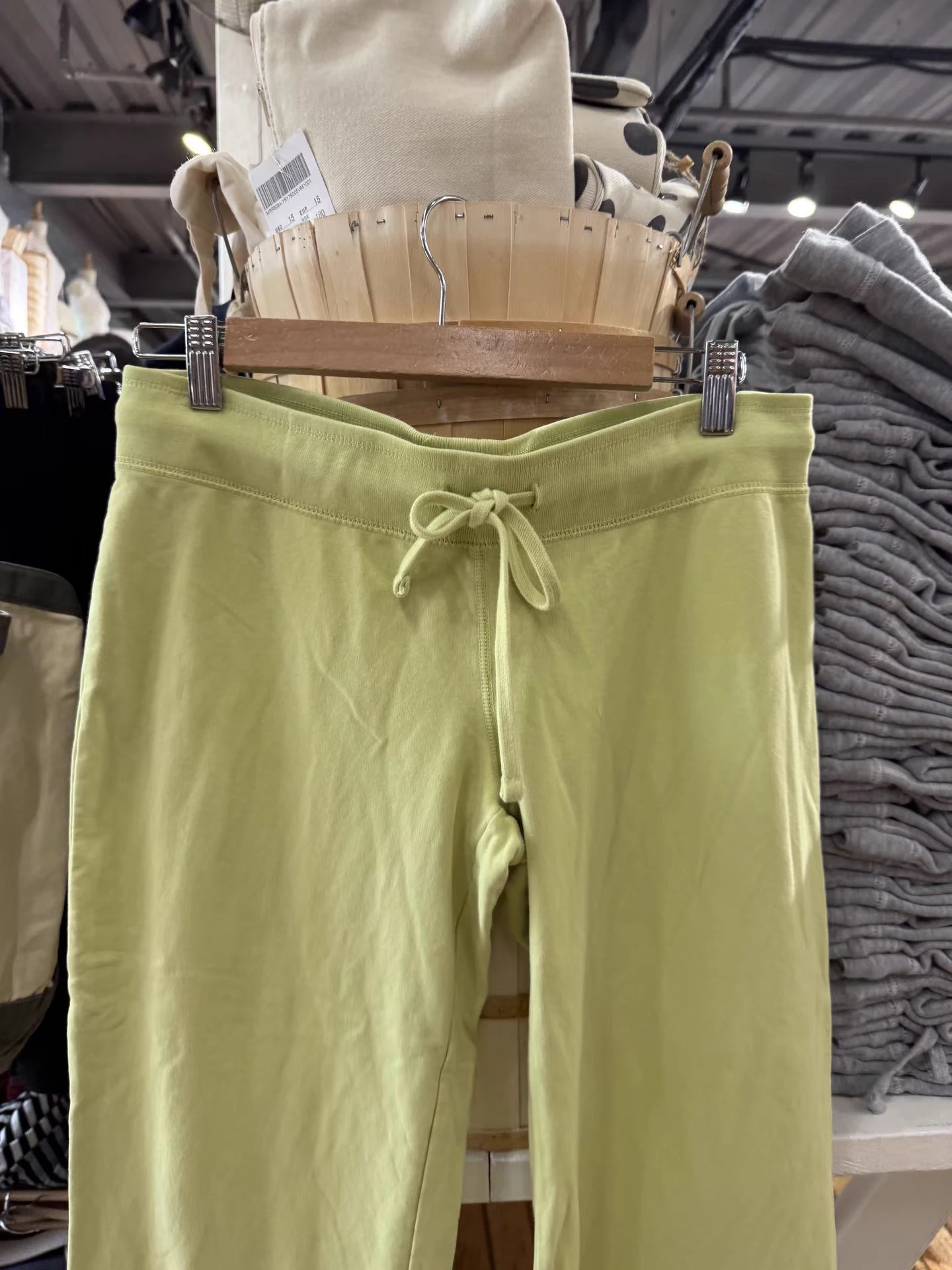 Pantalones deportivos de algodón con cordón de color amarillo mostaza para mujer, pantalones largos rectos de cintura baja, informales, lisos, combinables con todo, novedad de verano