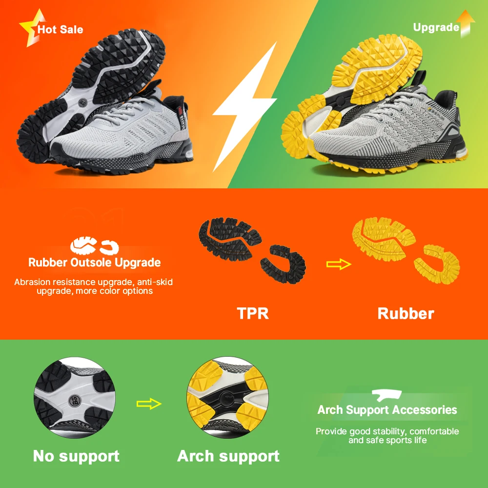 Baasploa-Zapatillas de correr profesionales para hombre, zapatos de entrenamiento transpirables, ligeras, antideslizantes, para pista de tenis, para caminar