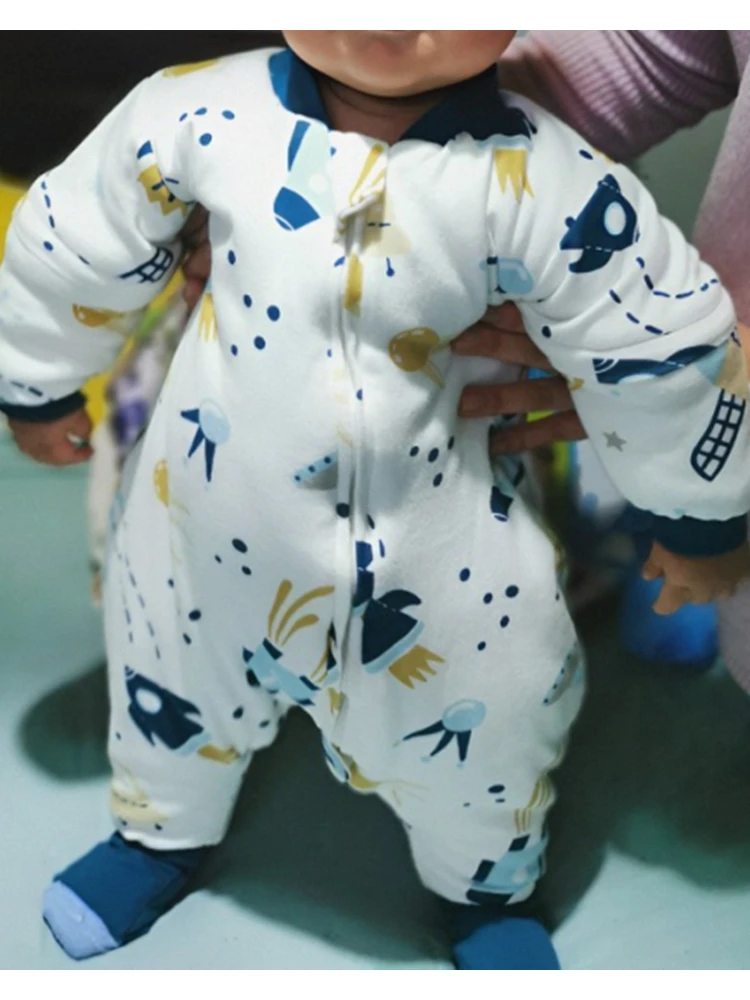 Saco de dormir para bebé, saco de dormir cálido de invierno para niñas, con pies, manta de crecimiento para niños de 1 a 4 años, ropa de dormir, saco de dormir para niños