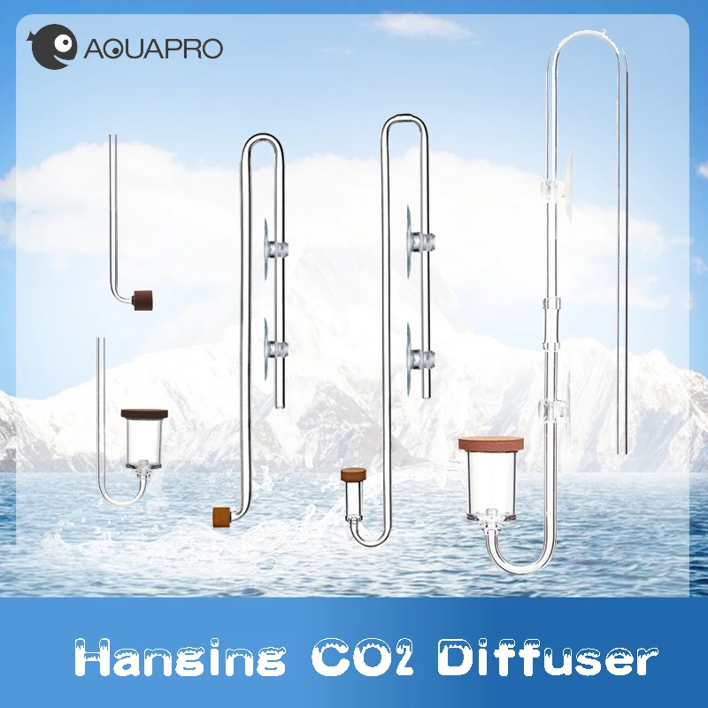 Difusor de CO2 para acuario, contador de burbujas, Mini pulverizador para pecera, latas, accesorios de dióxido de carbono, suministros para pecera, filtro Akvarium