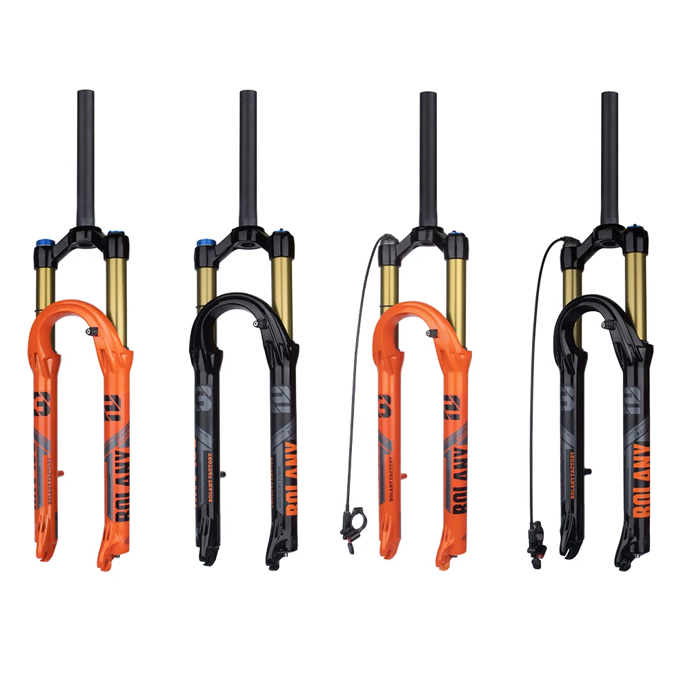 Bolany-horquilla delantera mejorada para bicicleta de montaña, horquilla de aire de 32mm, supensión de aire para bicicleta de montaña de 27,5/29 pulgadas, aleación de magnesio de viaje de 120mm