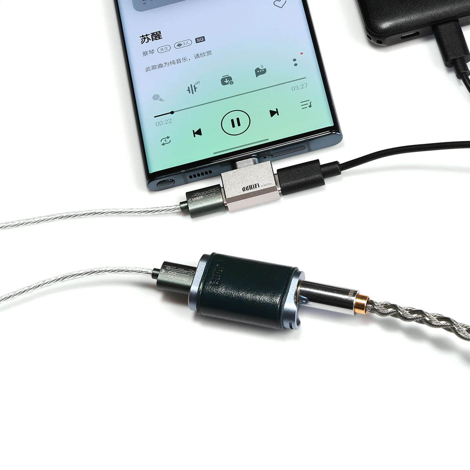 DDHIFI-adaptador de corriente TC28CPro USB-C a USB-C, OTG, para teléfono Android/IPad/PC, permite disfrutar de la música mientras se carga