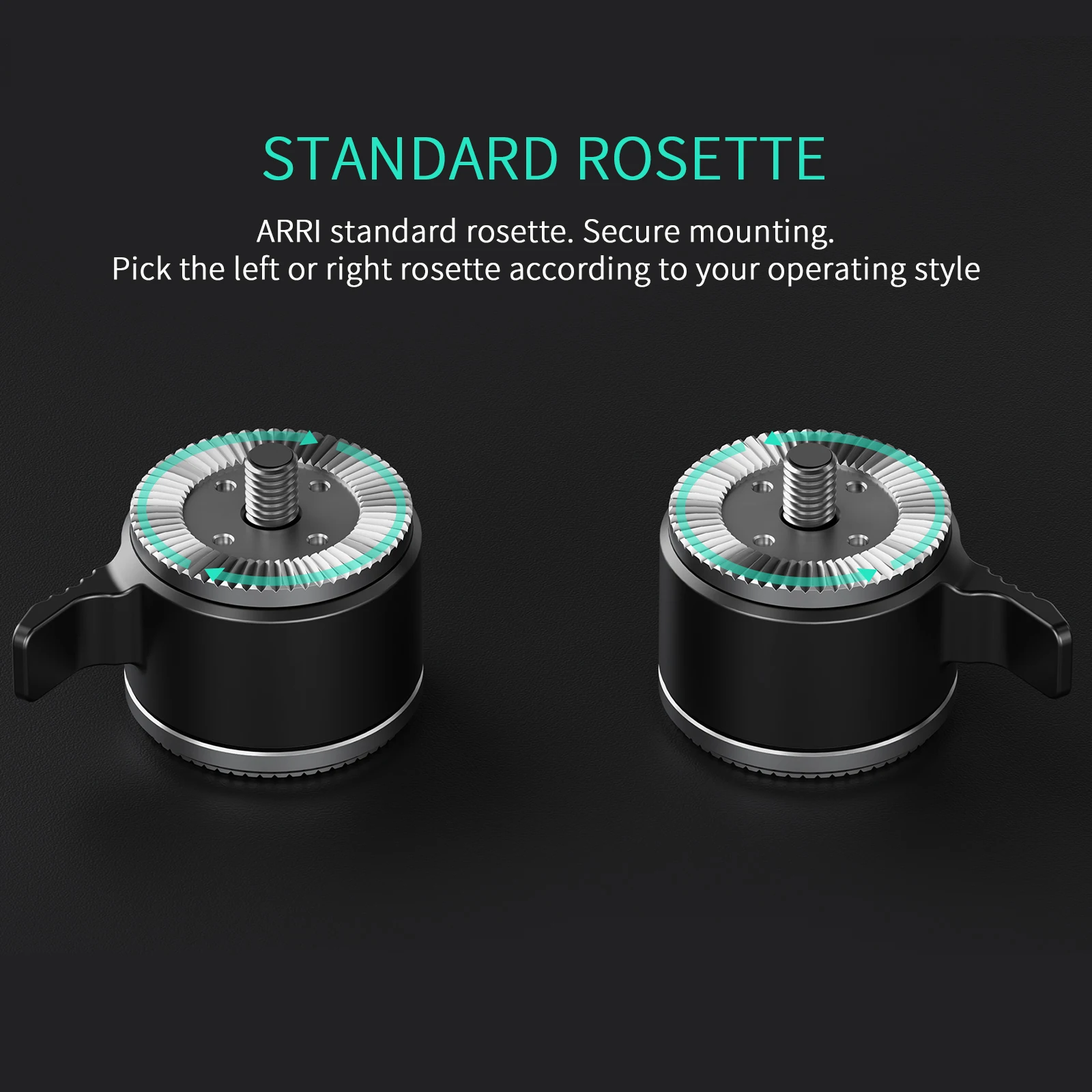 TILTA TA-ARA-L-B Adaptador de roseta de ajuste rápido Roseta estándar ARRl negra