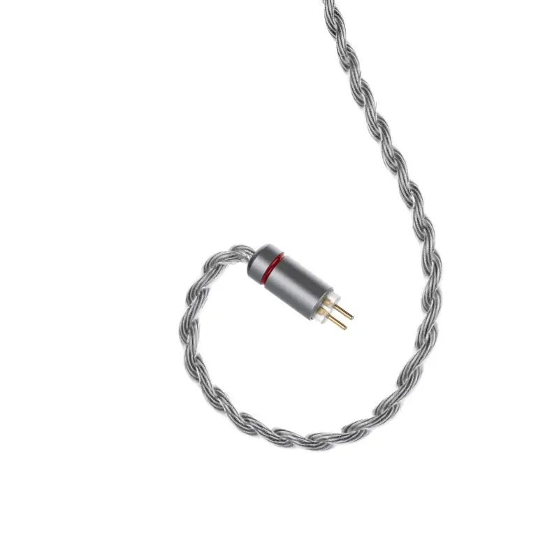 Cable de actualización de micrófono MOONDROP MC2 3,5 mm 0,78 mm 2 pines chapado en cobre y plata sin oxígeno