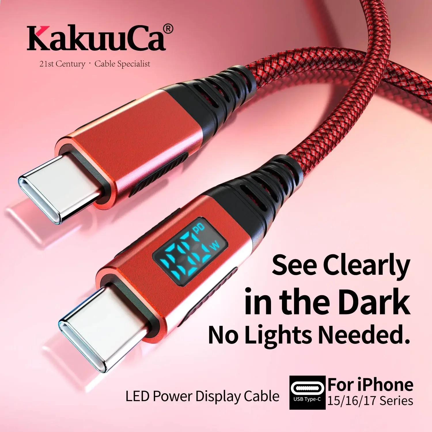 Cable de Carga Rápida USB-C de 100W, Velocidad de 480Mbps, Certificado por USB-IF, para Apple iPhone 17/16/15, iPad, MacBook, Samsung, Tablets