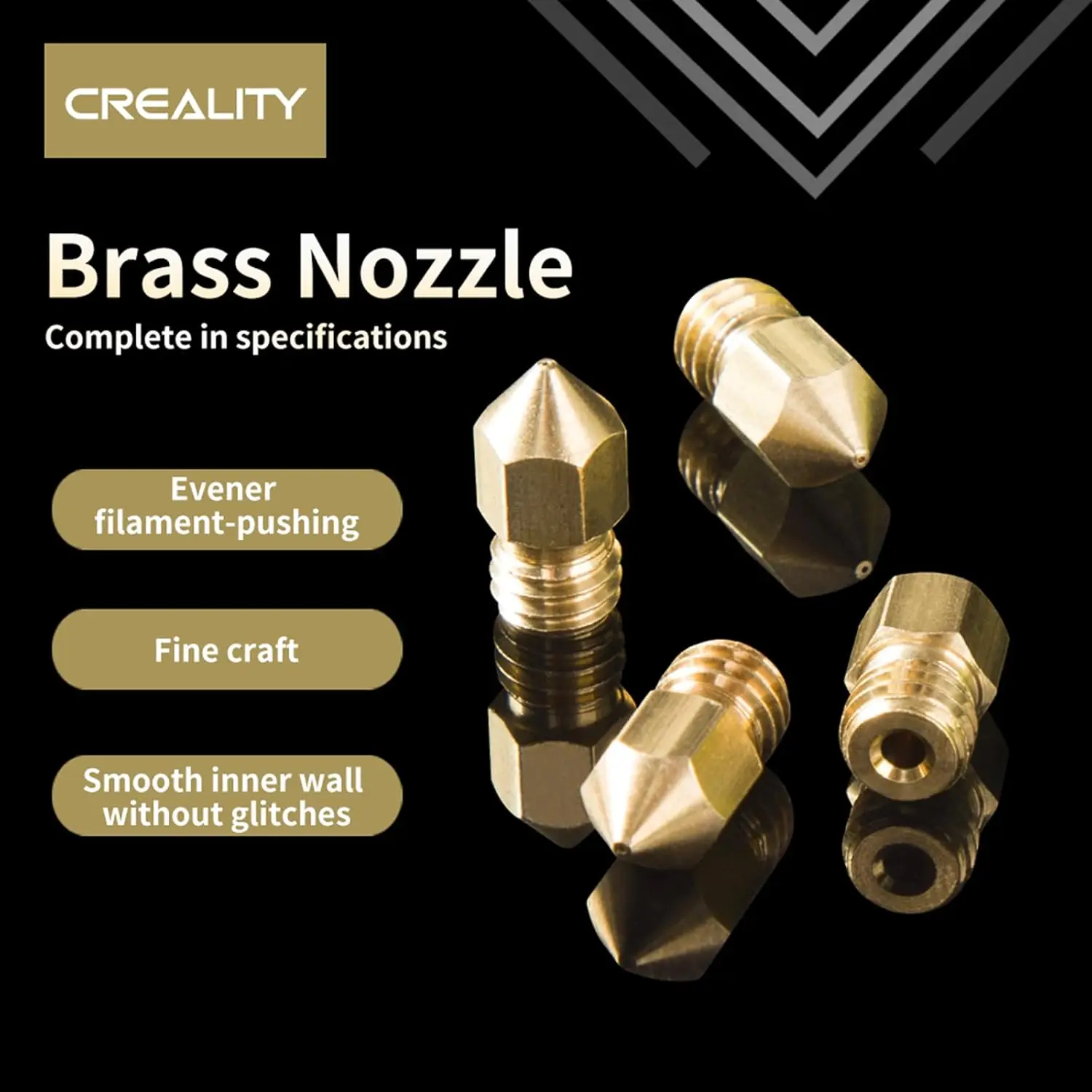 Boquillas oficiales Creality Ender 3/Ender 5 de 0,4 mm con calcetines, para piezas de impresora 3D Ender 3 V2/Ender 3 Pro/Ender 3 Max/CR 10 Series