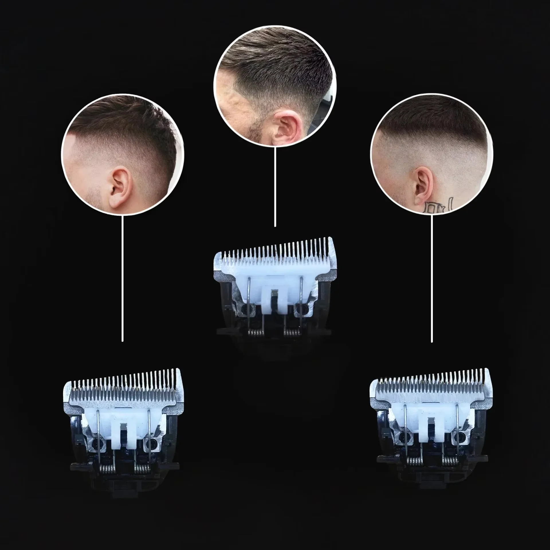 Cortadora de Pelo Eléctrica con Cuchilla Móvil de Forma Única, Recortadora de Pelo con Pantalla LCD, Recargable por USB, para Salón, Cortapelos para Hombres, Barbería