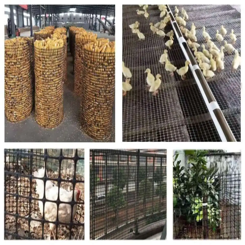 Red de malla de plástico negro a prueba de fugas, red de seguridad para jardín, gato, mascota, pollo, patos, malla de celosía, valla, barandilla para balcón, protección de escaleras