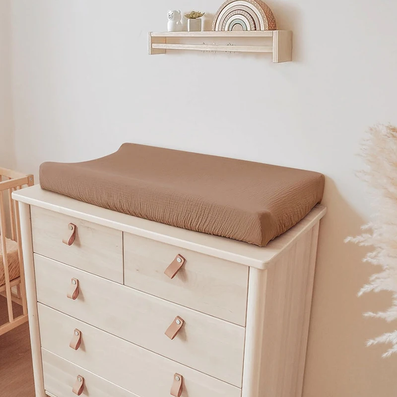 2 uds cambiador de bebé cubierta de muselina suave transpirable algodón pañal cambiador de mesa cubierta sábanas para niñas y niños recién nacidos
