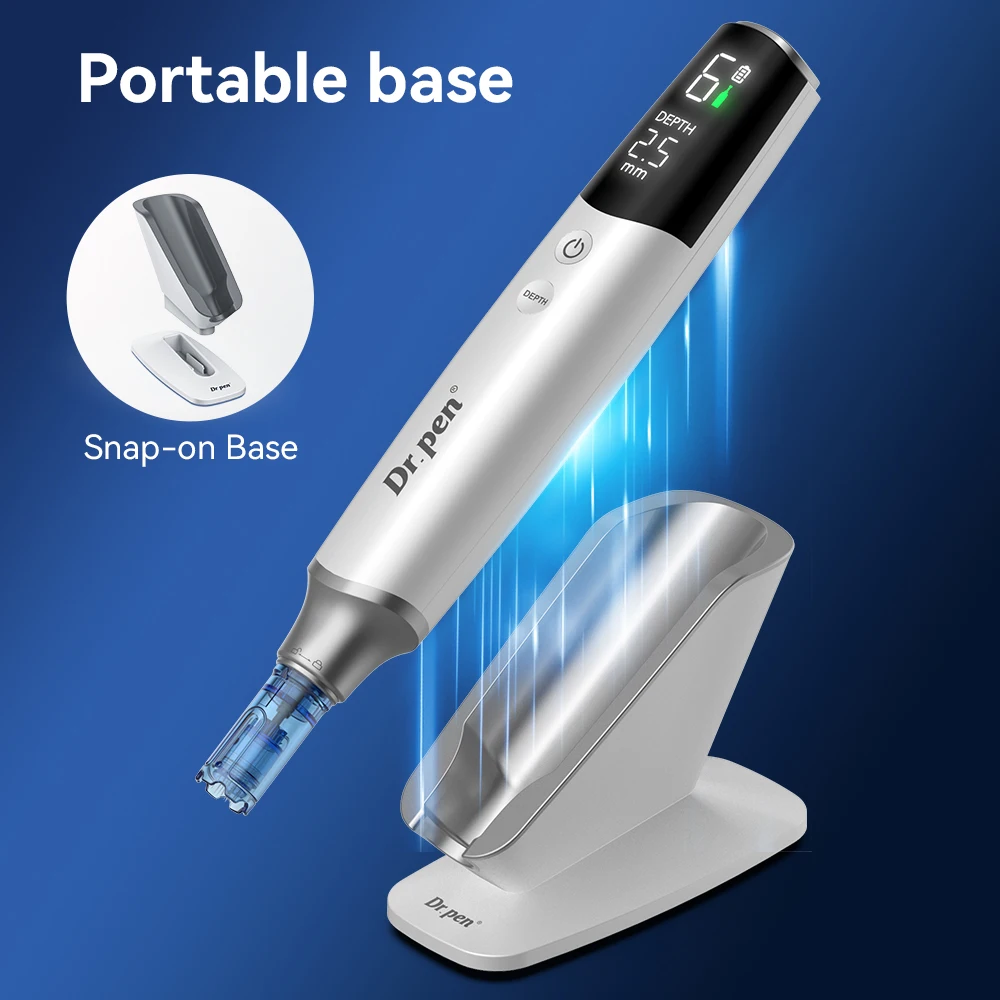 Nuevo Dr.pen M9, lápiz de microagujas con ajuste inteligente, con 2 unidades de 18 pines y 10 agujas de regalo, longitud de las agujas 0.25mm