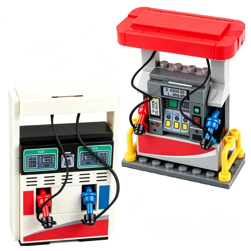 Bloques de construcción de consola de juegos MOC City, Mini TV, teléfonos móviles, grabadora, portátil, Jukebox, juguetes de ladrillos