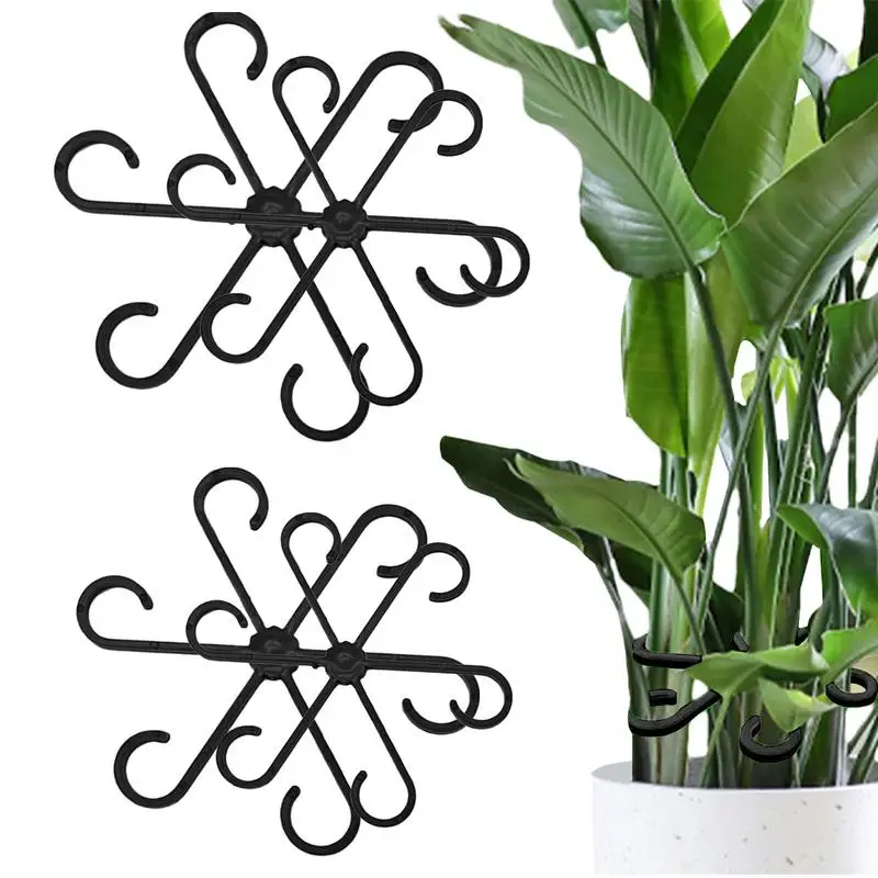 Clips de soporte para plantas trepadoras, colección de tallos de flores, estante de fijación, marco de soporte de escalada para escalar, vid Monstera de Alocasia, 4 Uds.