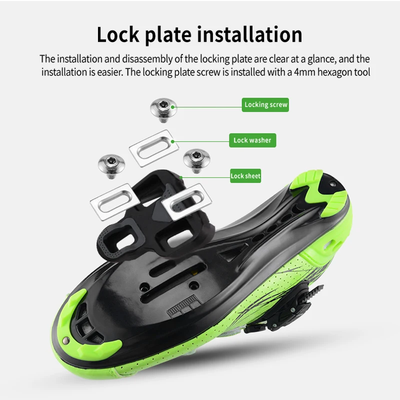Pedal de bicicleta de carretera, zapato de carreras, Pedal sin Clip para sistema Shimano/KEO, Pedal con Clip con rodamientos sellados