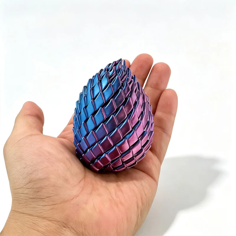 NUEVO Huevo Espiral Impreso en 3D, Juguetes Sensoriales Silenciosos para Aliviar el Estrés y la Ansiedad, Regalos de Pascua para Adultos y Niños