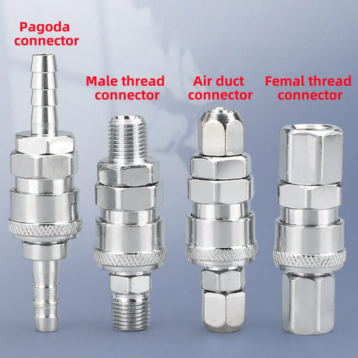 Conector rápido neumático tipo C para acuario, tanque de agua de jardín, tubo de aire de PU macho y hembra SP/PP/SH/PH/SM/PM/SF/PF 20/30/40