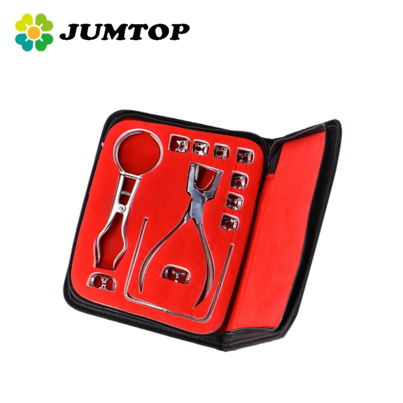 JUMTOP Juego de perforadores de dique de goma dental Kit de inicio de dique de goma con abrazaderas de punzón de marco