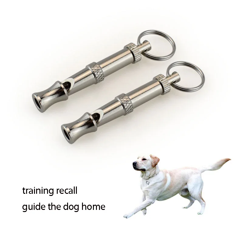 Silbato de acero inoxidable para perros, para detener los ladridos, control de ladridos, silbato disuasorio para entrenamiento de cachorros, silbato ajustable para entrenamiento.