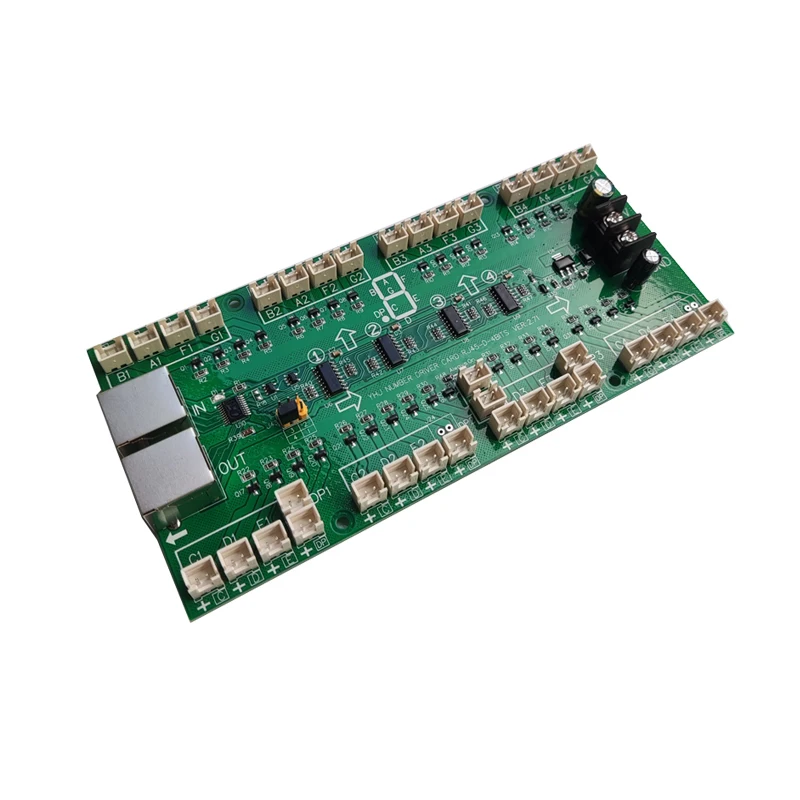 Tarjeta de control de números para letreros LED de gas, modelo 2026, nueva llegada. Múltiples tarjetas de control pueden ser conectadas en cascada a una cara o a doble cara.