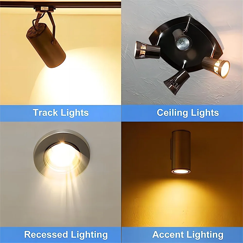 Lámpara de luz halógena Mr16 Gu5.3 12v 35w 50w con vidrio transparente