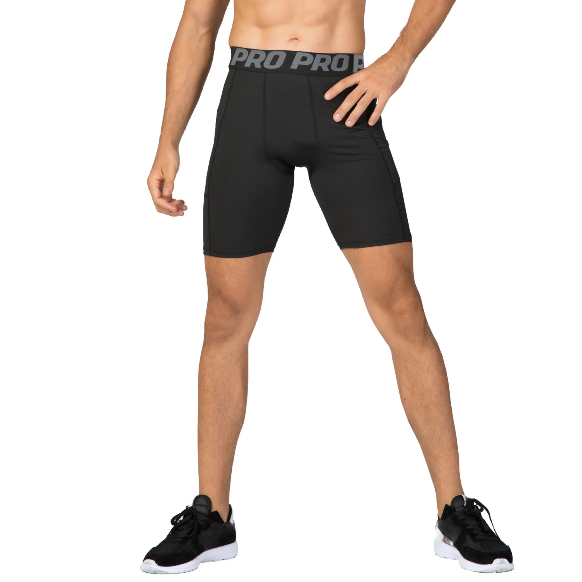 Pantalones Cortos de Compresión para Hombre con Bolsillo, Spandex, para Correr, Deporte, Entrenamiento, Ropa Interior Deportiva de Alto Rendimiento