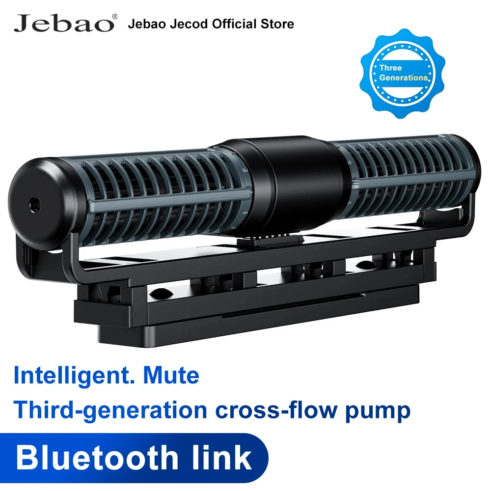 Bomba de Flujo Cruzado Bluetooth Jebao Jecod Serie DCW, Bomba de Circulación para Acuarios y Peceras, Control por Aplicación, Bomba de Agua DC