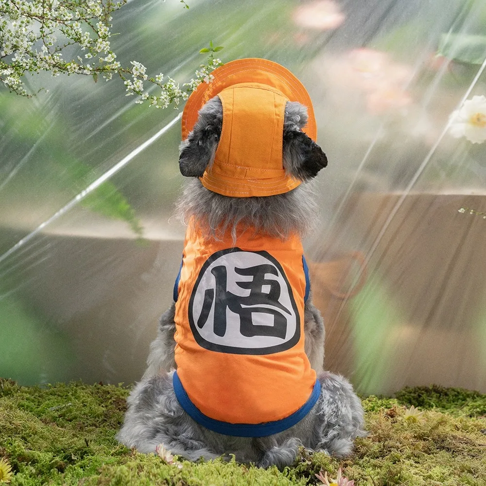 Nuevo Goku chaleco para mascotas gato perro verano Schnauzer cachorro Teddy perro pequeño Bichon gato ropa primavera, otoño, verano