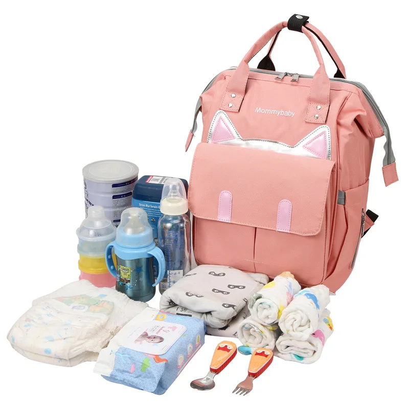 Mochila de viaje para mamá y bebé, bolso de estudiante, hombro portátil, gran capacidad, multifuncional, nueva moda
