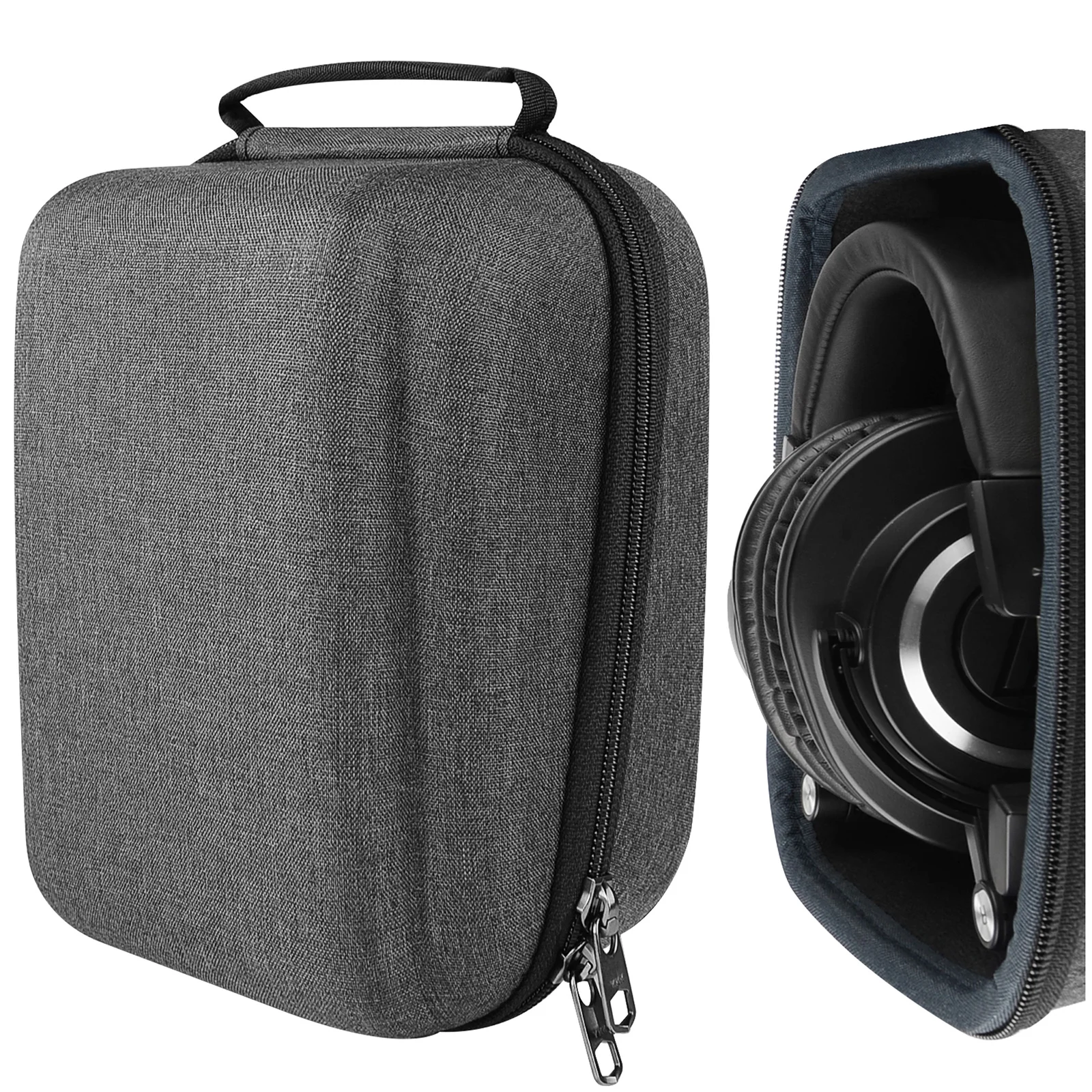 Funda para auriculares Geekria Audio-Technica ATH-M50X, ATH-M50XBT2, bolsa dura portátil para auriculares Bluetooth, bolsa para accesorios de cable