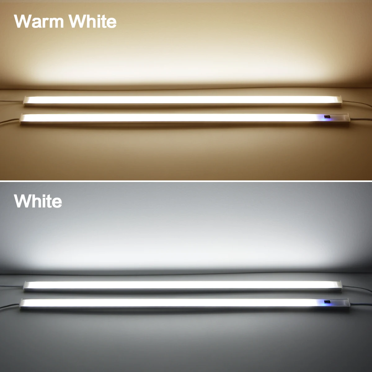 Luz LED con Sensor para Muebles, Lámpara de Mesa para Cocina, Iluminación con Sensor de Movimiento, Barras de Luz, Lámpara de Cocina