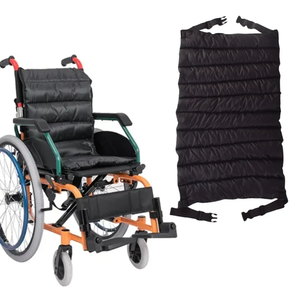 Cojín transpirable ajustable, alfombrilla para asiento de silla de ruedas, tela antideslizante, accesorios para sillas de ruedas, soporte para la cintura y la espalda, alivio de la presión de los dolores