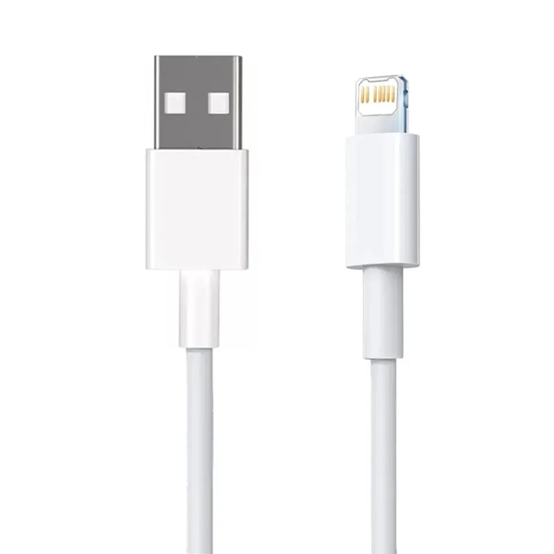 50-100 unids/lote Cable USB para Iphone 11 12 13 14 Xs Max Xr X 8 7 6 Plus 6s 5 Se Cables de carga Cable cargador de teléfono móvil