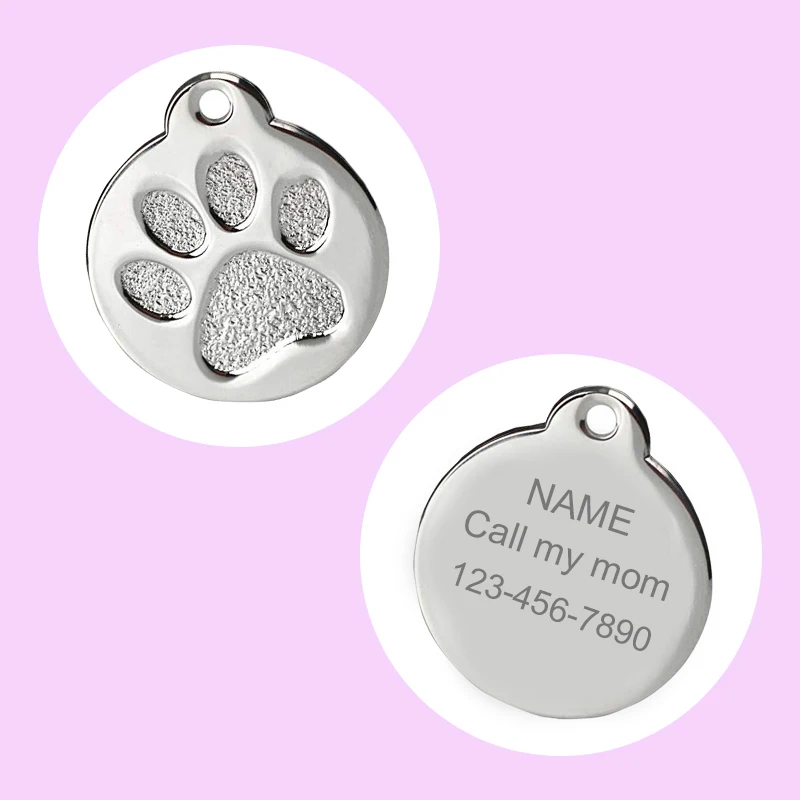 Placa de identificación personalizada para perro, placa de identificación para perro, antipérdida, suministros para mascotas, accesorios, Collar para gato y perro