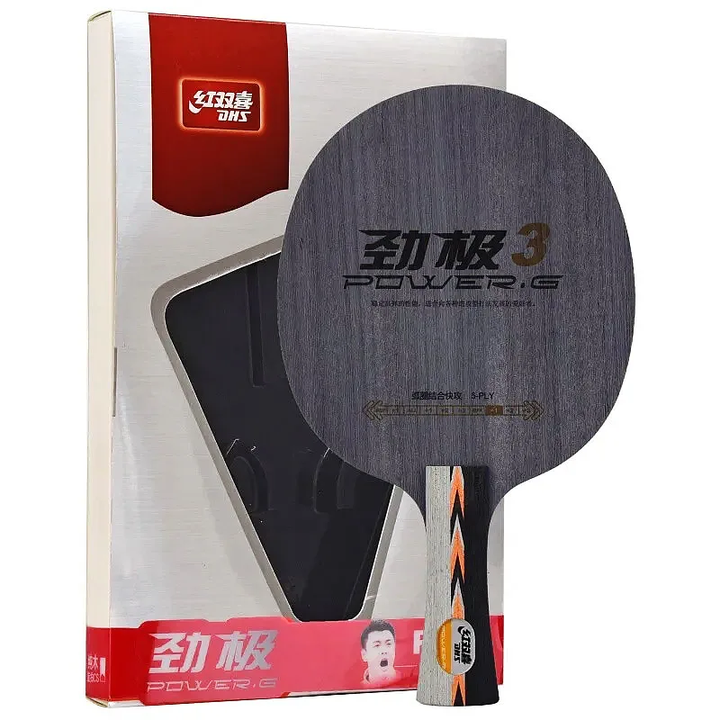 DHS Power G 3 PG3 hoja de tenis de mesa, madera pura de 5 capas, hoja de Ping Pong de alta elasticidad CON CAJA Original