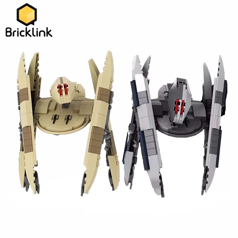Bricklink Star película buitre droide Starfighters MOC figuras de robots técnicos nave espacial juguetes de bloques de construcción para niños regalo