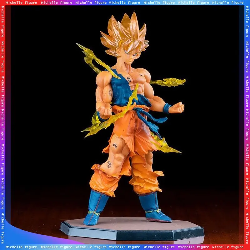 Figura de acción de Dragon Ball para niños, modelo de Anime de Son Goku Super Saiyan, 17cm/6,69 pulgadas, regalos coleccionables
