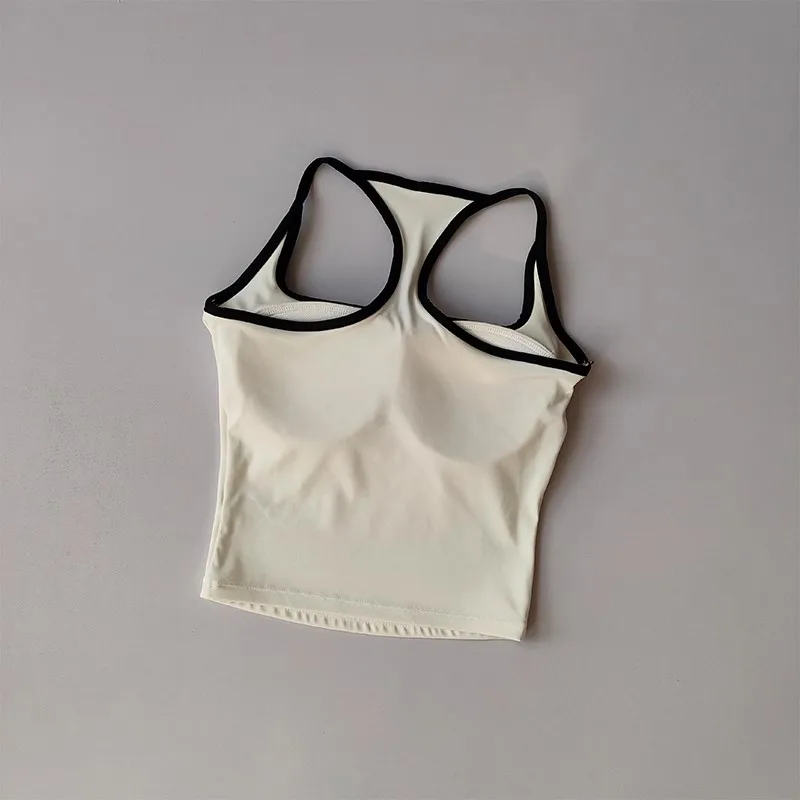 Camiseta sin mangas de Pilates para mujer, Sujetador deportivo de realce, sujetadores de Fitness transpirables huecos, chaleco de Yoga para gimnasio, camisetas sexis para correr, ropa deportiva