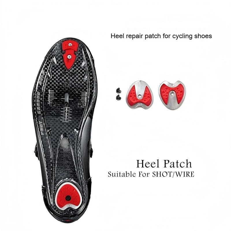 Protector de Talón Autoblocante para Zapatillas de Ciclismo, Cubierta de Repuesto de Goma Resistente al Desgaste para Mantenimiento de Zapatillas con Bloqueo