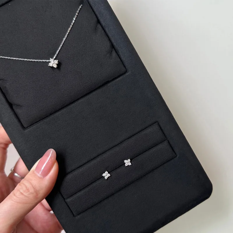 Pendientes pequeños de estrella Simple para mujer, de Plata de Ley 925 de 3/4/5MM, circonita 5A, joyería fina, accesorios minimalistas para el cuidado del orificio de la oreja
